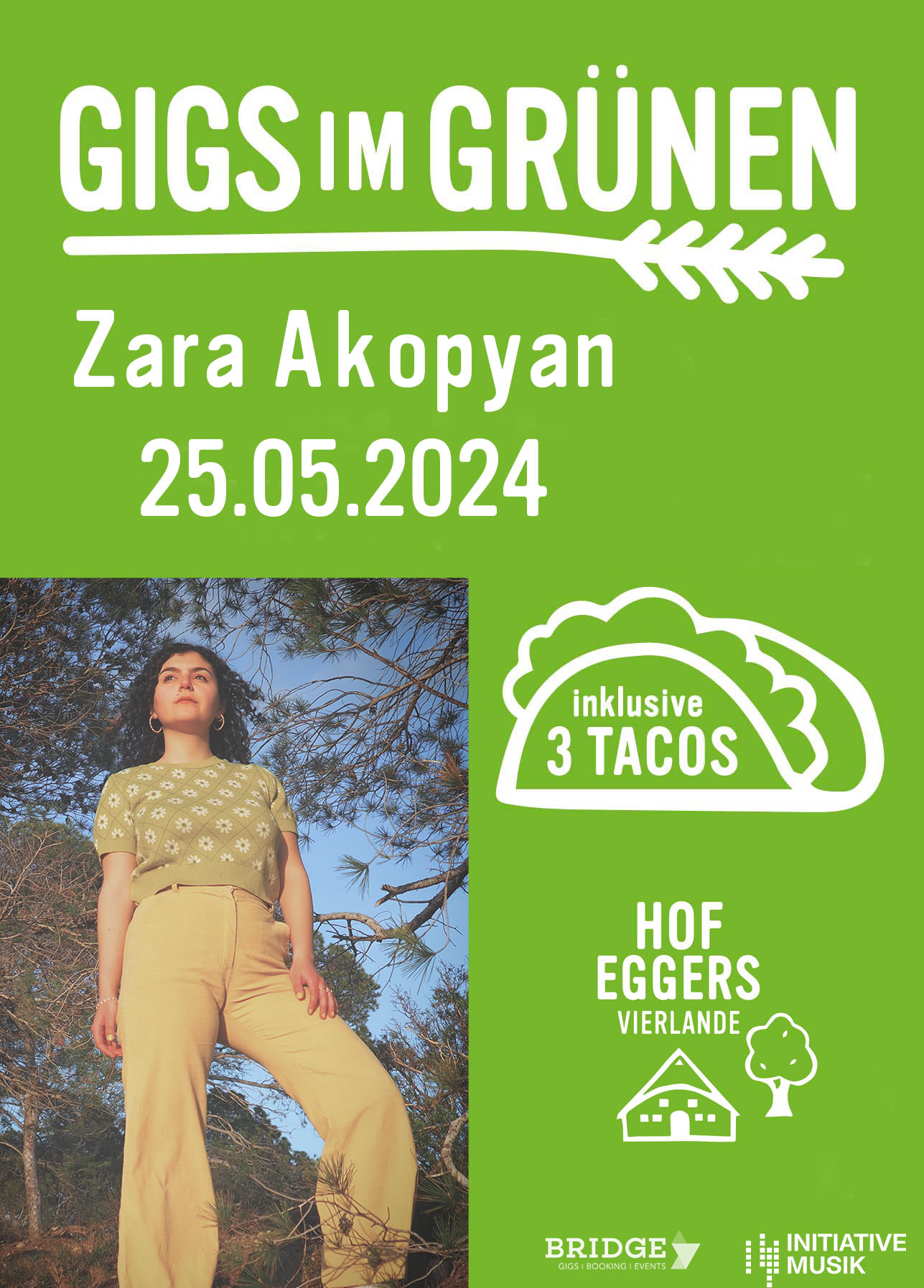 Gigs im Grünen - am 25. Mai mit Zara Akopyan